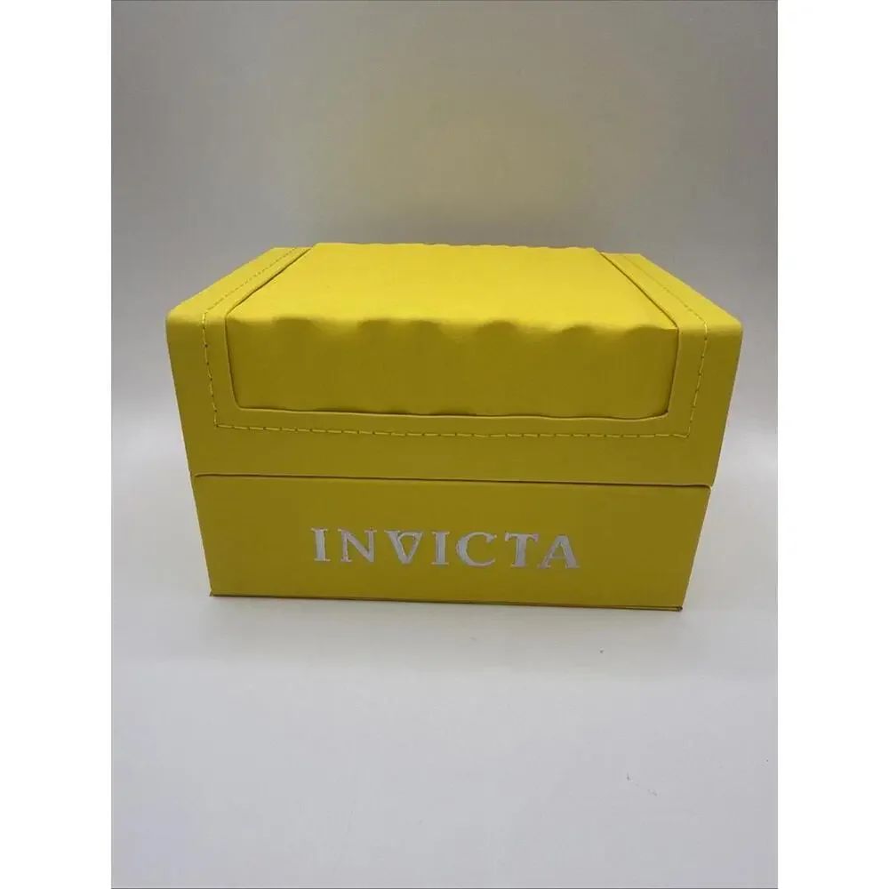 Invicta Yellow Watch Display Storage Presentation Box  Case ONLY
